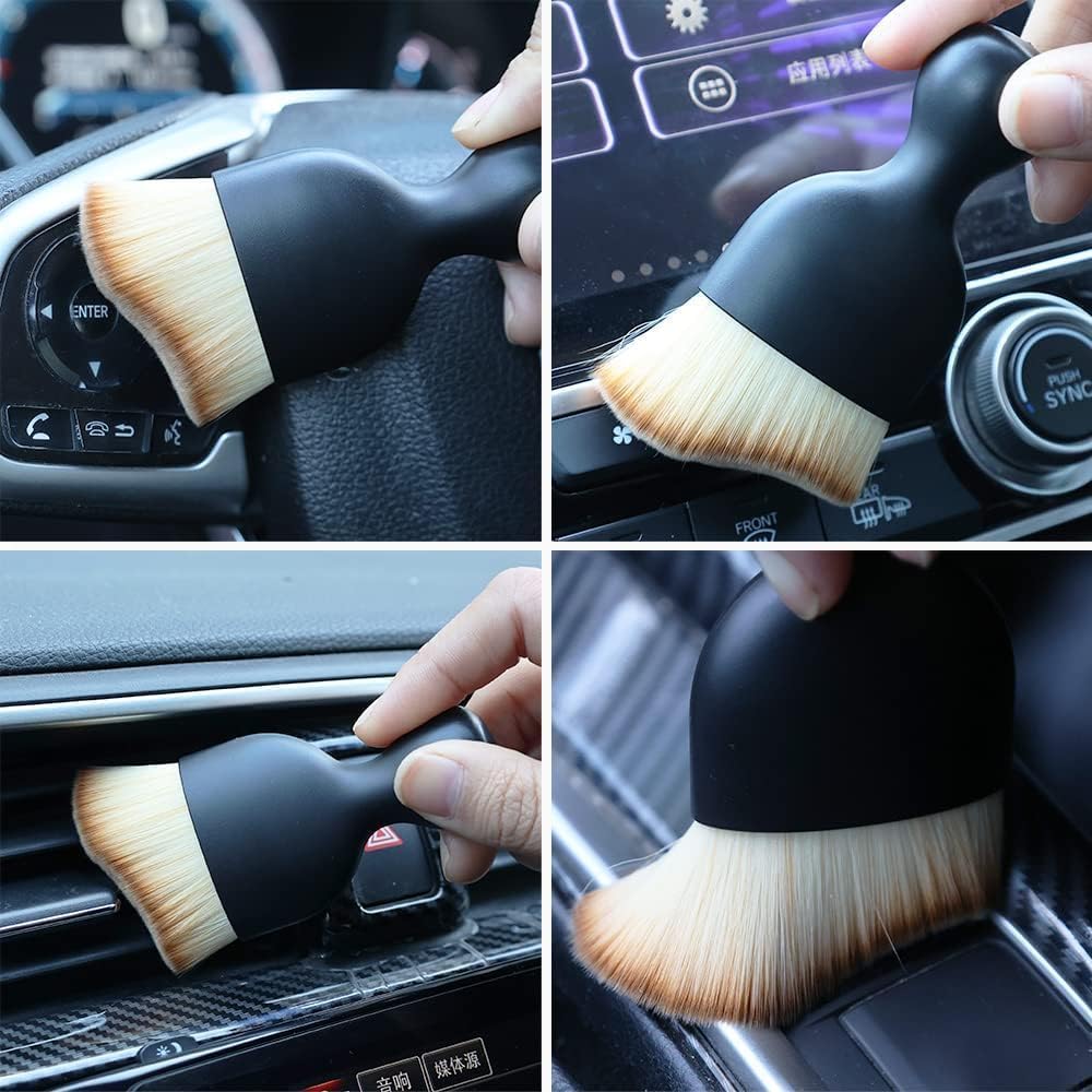 Microfiber Car Duster Kit, Long Handle-Brush Interior & Exterior Car Cleaning Cloth,Scratch & Lint Free, Pollen Removing Best Tools Best For Cars, Suvs, Sedan, Car Cleaning Kit (6 PCS), Multi