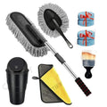 Microfiber Car Duster Kit, Long Handle-Brush Interior & Exterior Car Cleaning Cloth,Scratch & Lint Free, Pollen Removing Best Tools Best For Cars, Suvs, Sedan, Car Cleaning Kit (6 PCS), Multi