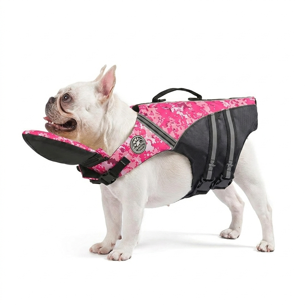 High Buoyancy Dog Life Jacket - Ripstop Safety Vest with Rescue Handle