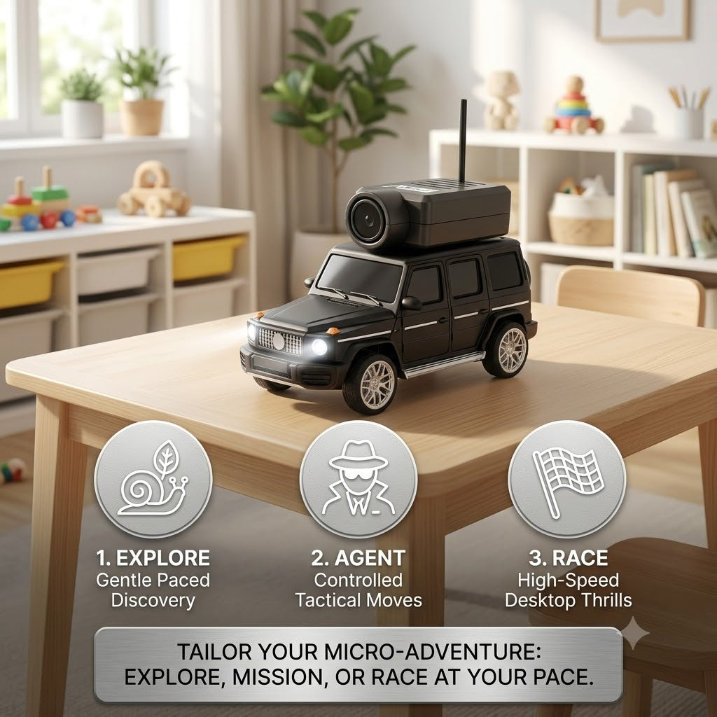 4WD RC Car with HD Camera & Dual Control - 1080P WiFi FPV Remote Control Monster Truck, Hand Gesture Sensor High-Speed Off-Road Vehicle